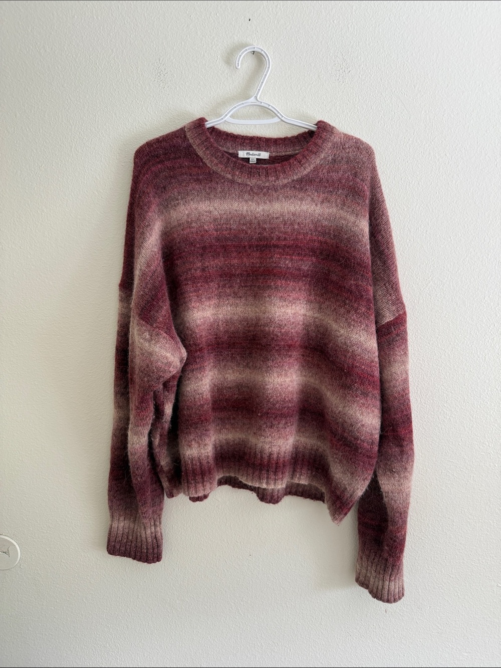 Madewell Striped Wool Crewneck Sweater